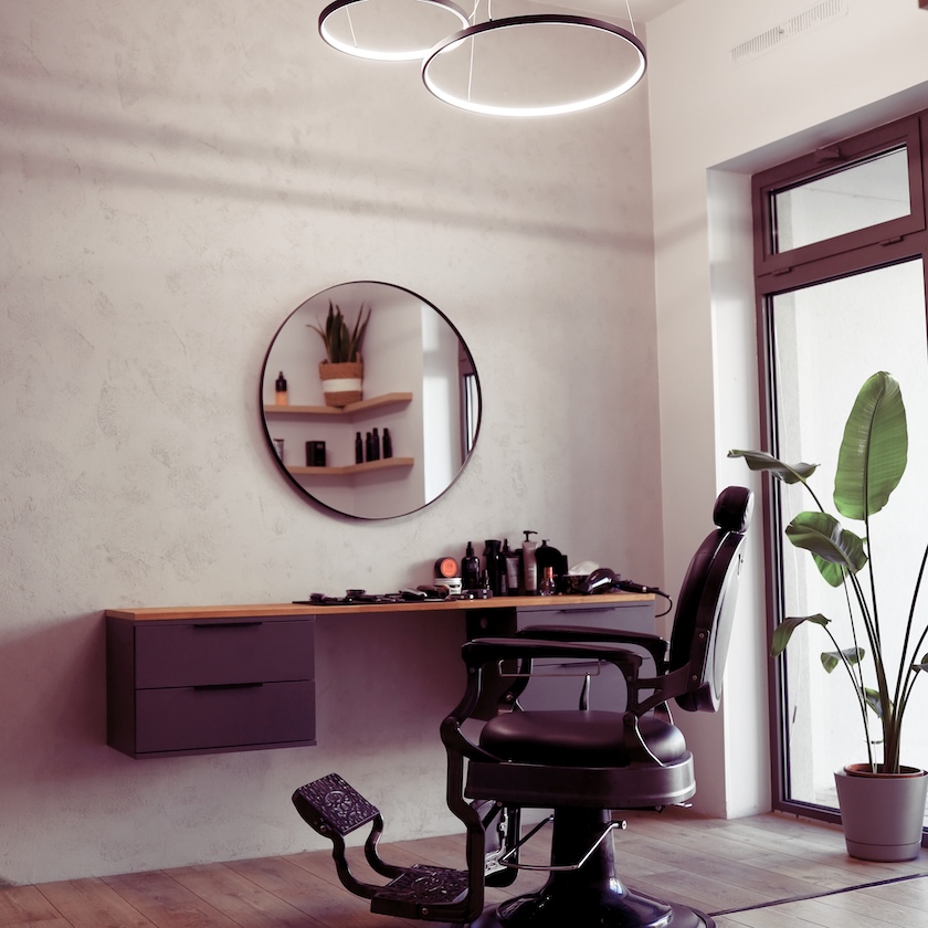 Wnętrze salonu Hej Barber